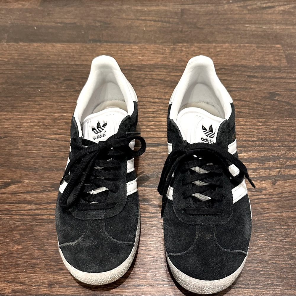 Adidas Gazelle black suede sneakers